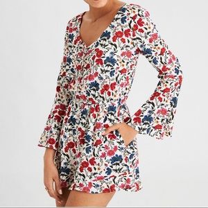 COPY - American Eagle Bell Sleeve Floral Romper